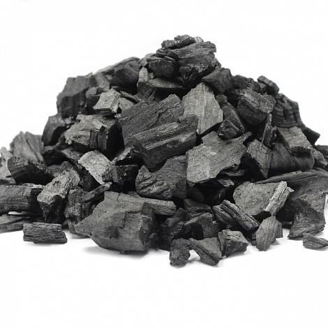 Древесный уголь дробленый, фракции 20-80 мм